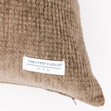 Tobias Chenille Houndstooth Pillow - Olive - 2 Sizes