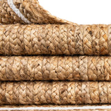 Braided Jute Rectangle Rug - Natural and White