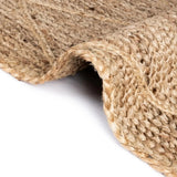 Braided Jute Rectangle Rug - Natural