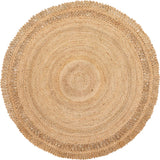 Natural Braided Jute Round Rug