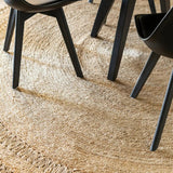 Natural Braided Jute Round Rug