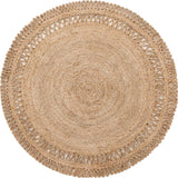 Natural Braided Jute Round Rug