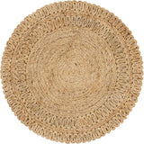 Natural Braided Jute Round Rug