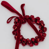 Mini Bell Wreath Ornament - Red