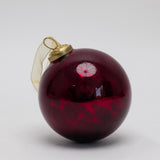 Mercury Glass Ornament - Red