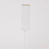 Gisele Champagne Flute w/ Gold Rim
