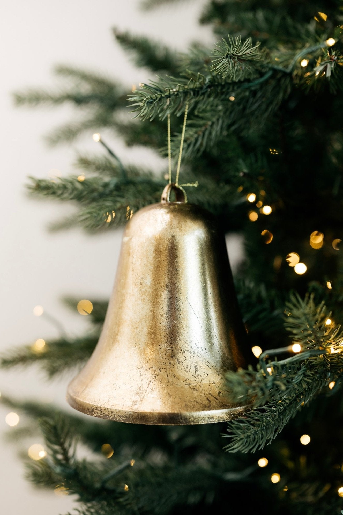 Winter Chime Bell Ornament - Gold