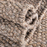 Chunky Jute Rectangle Rug - Gray