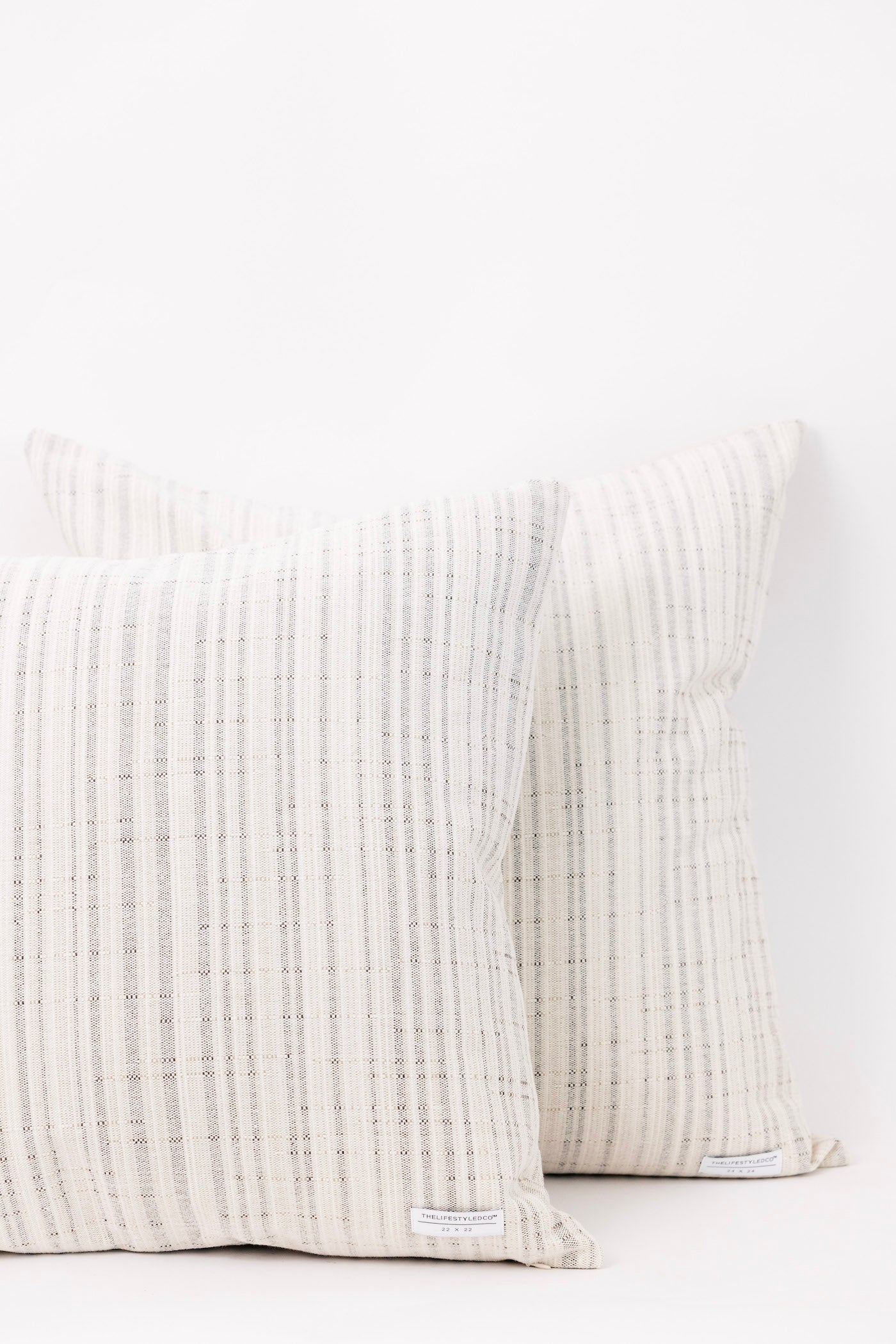 Brenham Stripe Pillow - Natural - 2 Sizes