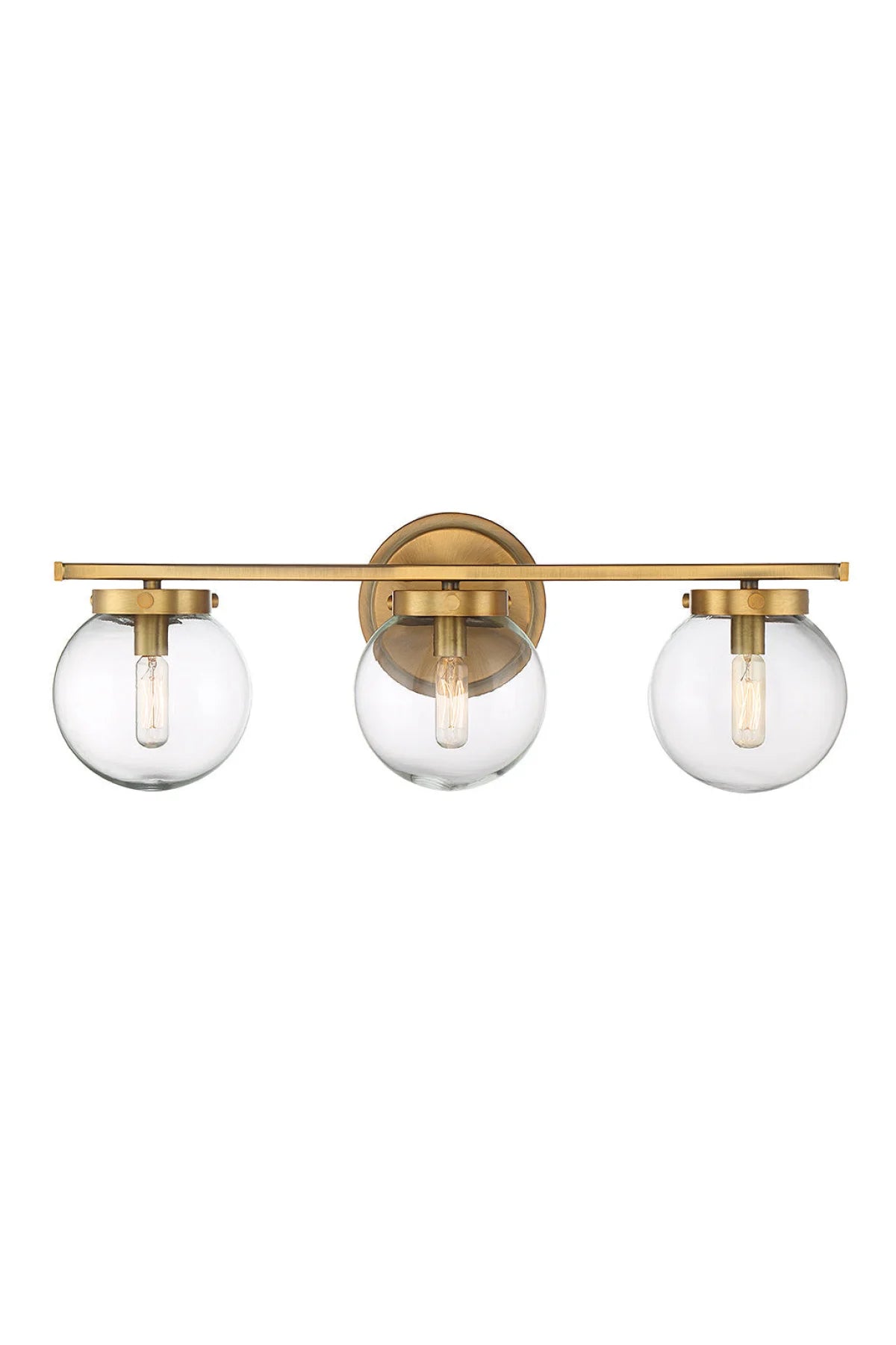 Regency Bathroom Vanity Light - Natural Brass