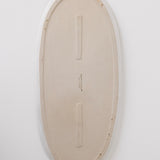 Ines Oval Lipped Serving Plate - Matte White - Set of 2