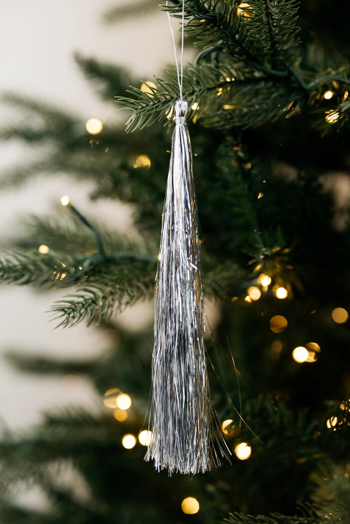 Twinkle Tinsel Tassel Ornament