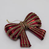 Striped Bow Ornament