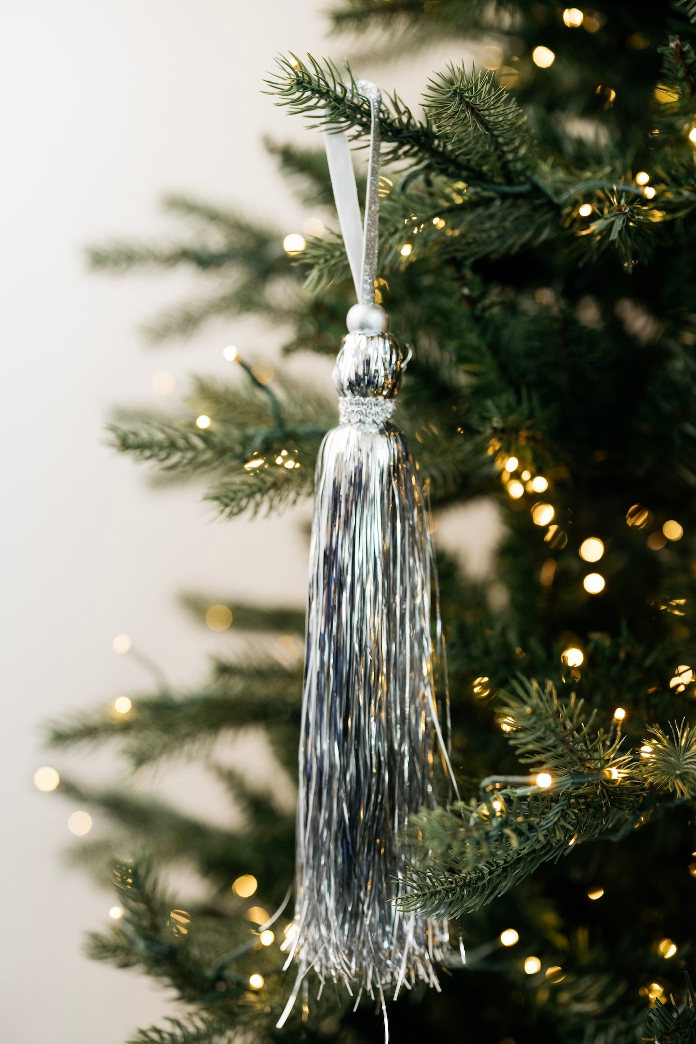 Born To Shine Tinsel Tassel Ornament