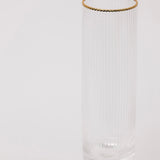 Gisele Champagne Flute w/ Gold Rim
