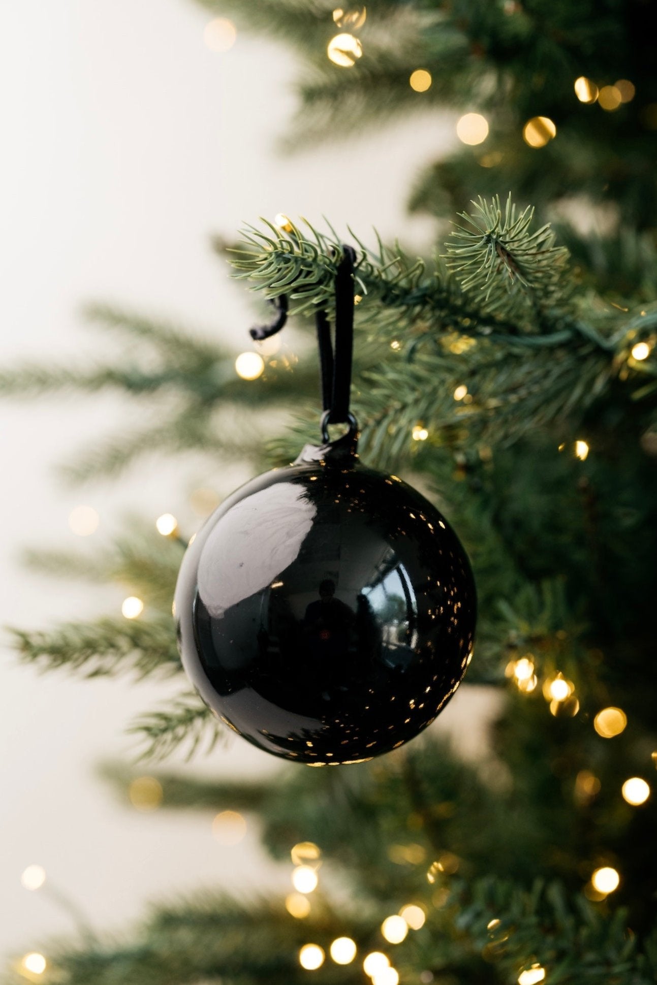 Spirits Bright Ornament - Black