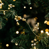 Whirl Beaded Garland - Mixed Metal - 6'