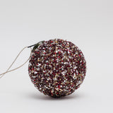 Speckled Glass Ornament - Red - 2 Sizes