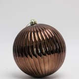 Ribbed Ornament - Brown - 2 Sizes