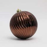 Ribbed Ornament - Brown - 2 Sizes