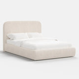 Daphne 46" Platform Bed - Plush Boucle Ivory
