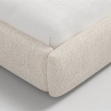 Daphne 46" Platform Bed - Plush Boucle Ivory