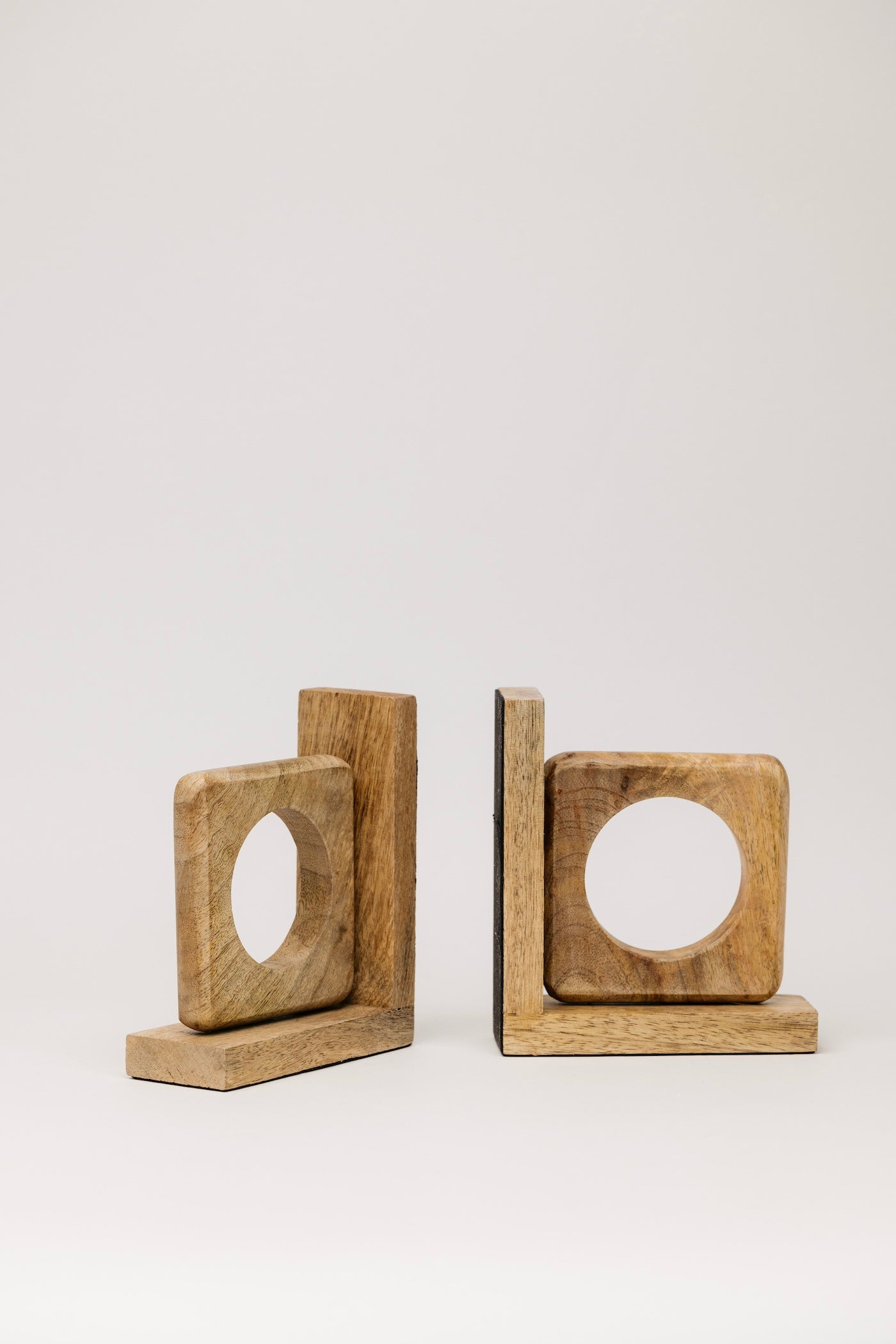 Cade Wood Bookends - Set of 2