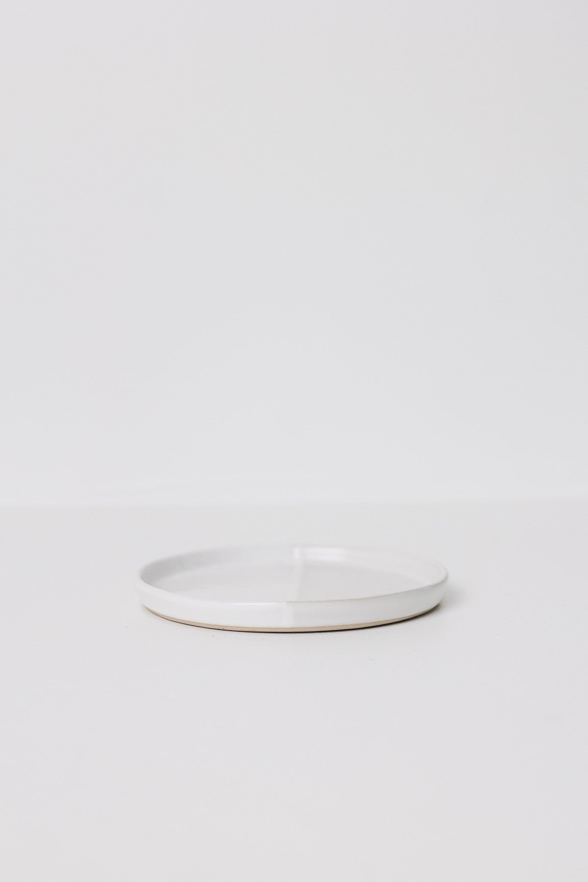 Sonnet Appetizer Plate - Matte White/Glossy White - Set of 6