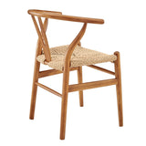 Evelina Outdoor Side Chair - Golden Ash/Natural - Set of 2