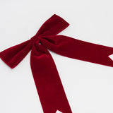 Velvet Bow - Red - 2 Sizes