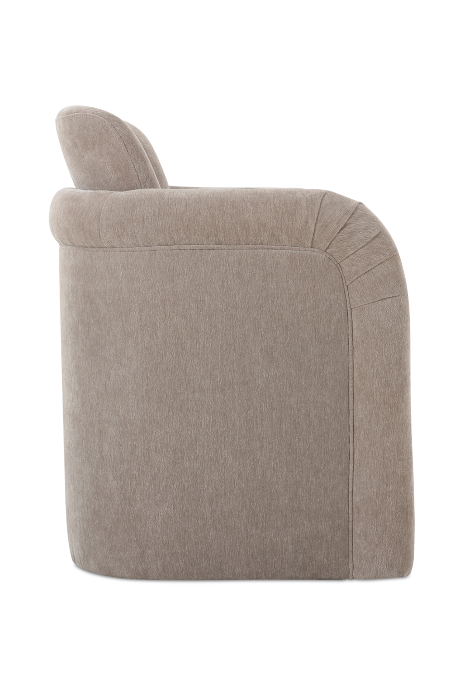 Evermore Rolling Dining Chair - Taupe