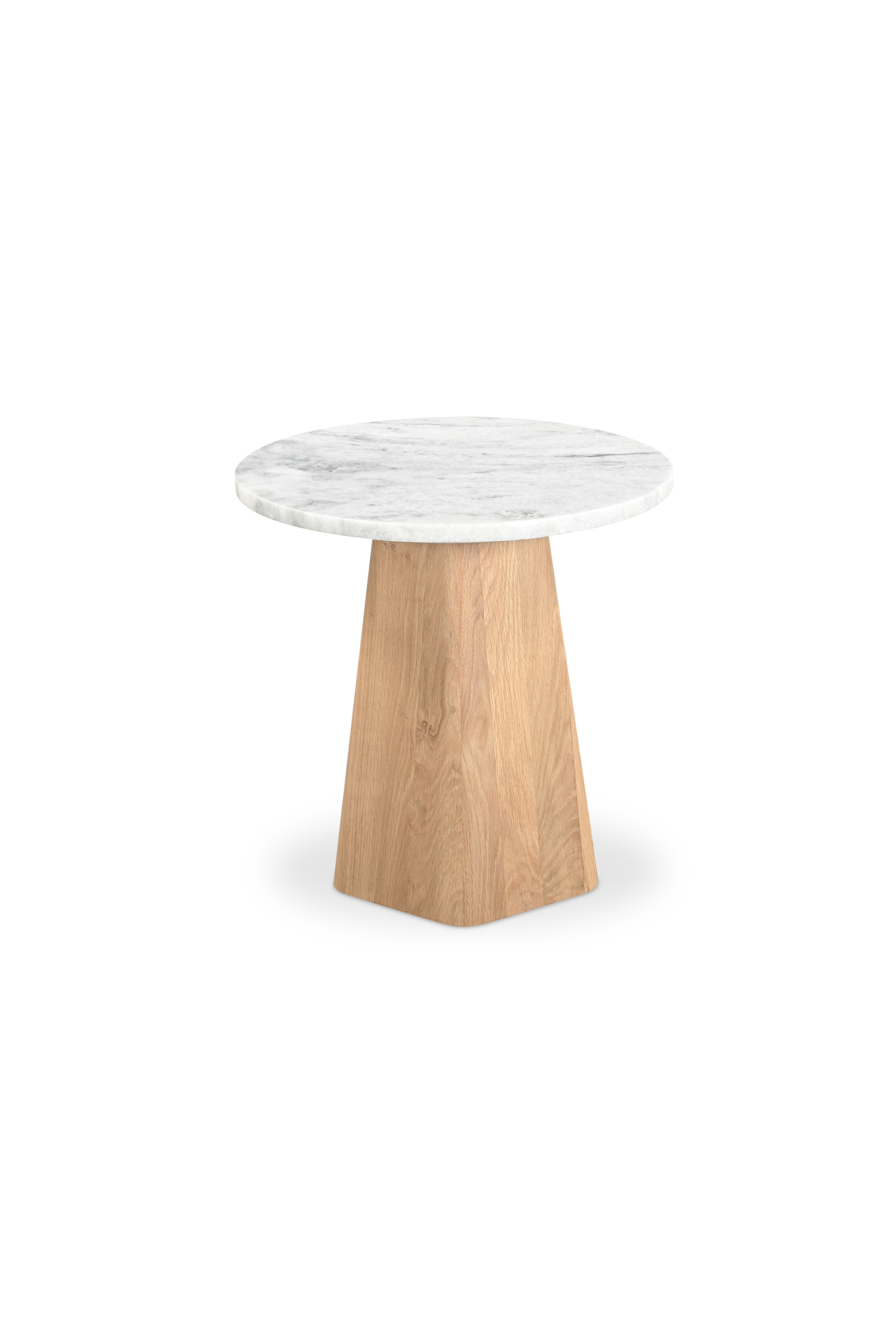 Republic End Table - White Marble