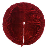 Soft Velvet Tree Skirt - Dark Red - 3 Sizes