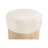 Nimes Velour Fur Ottoman - 3 Colors