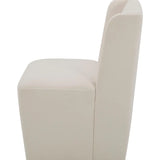 Cormac Rolling Dining Chair - Cream