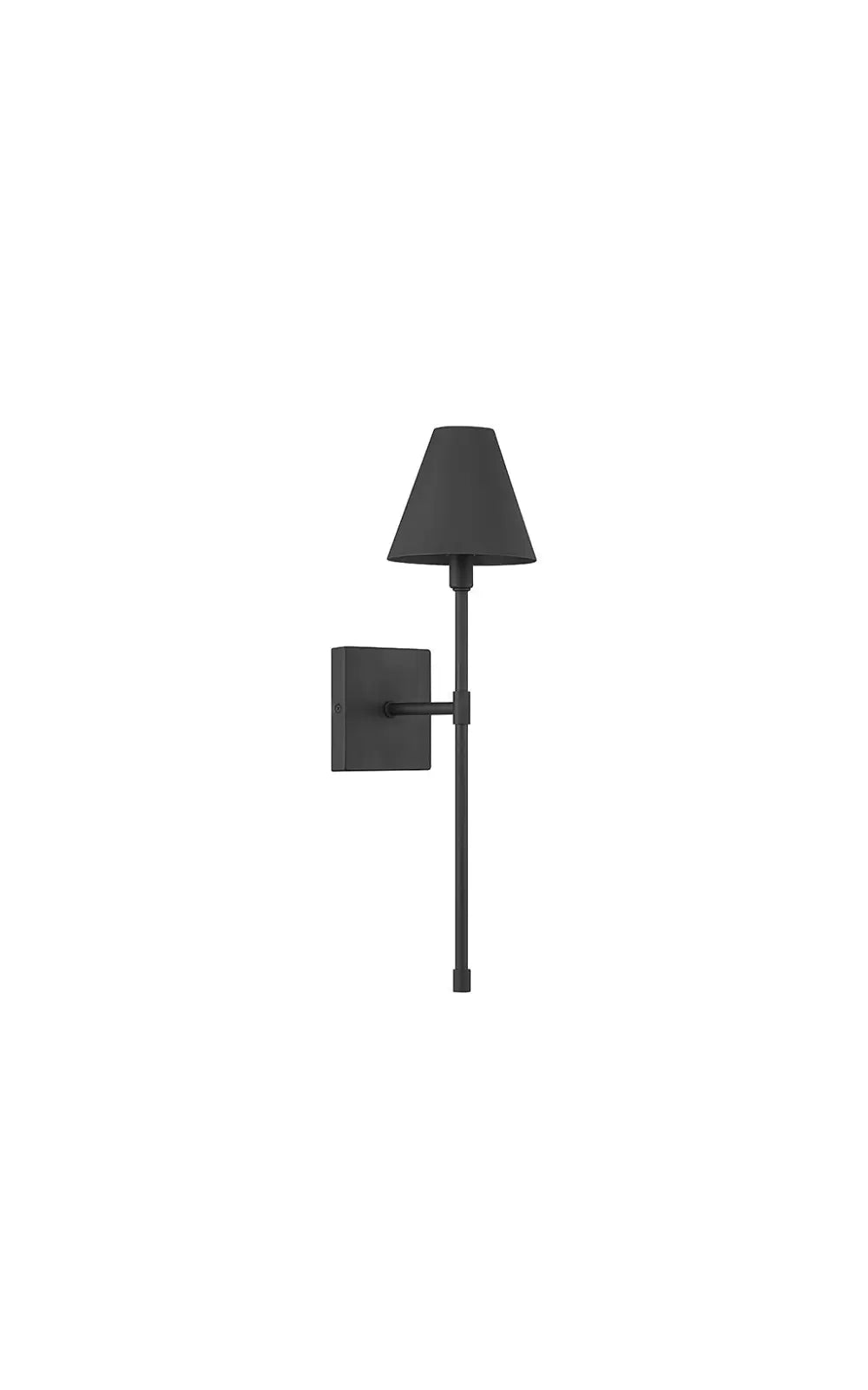 Jefferson 1-Light Wall Sconce in Matte Black