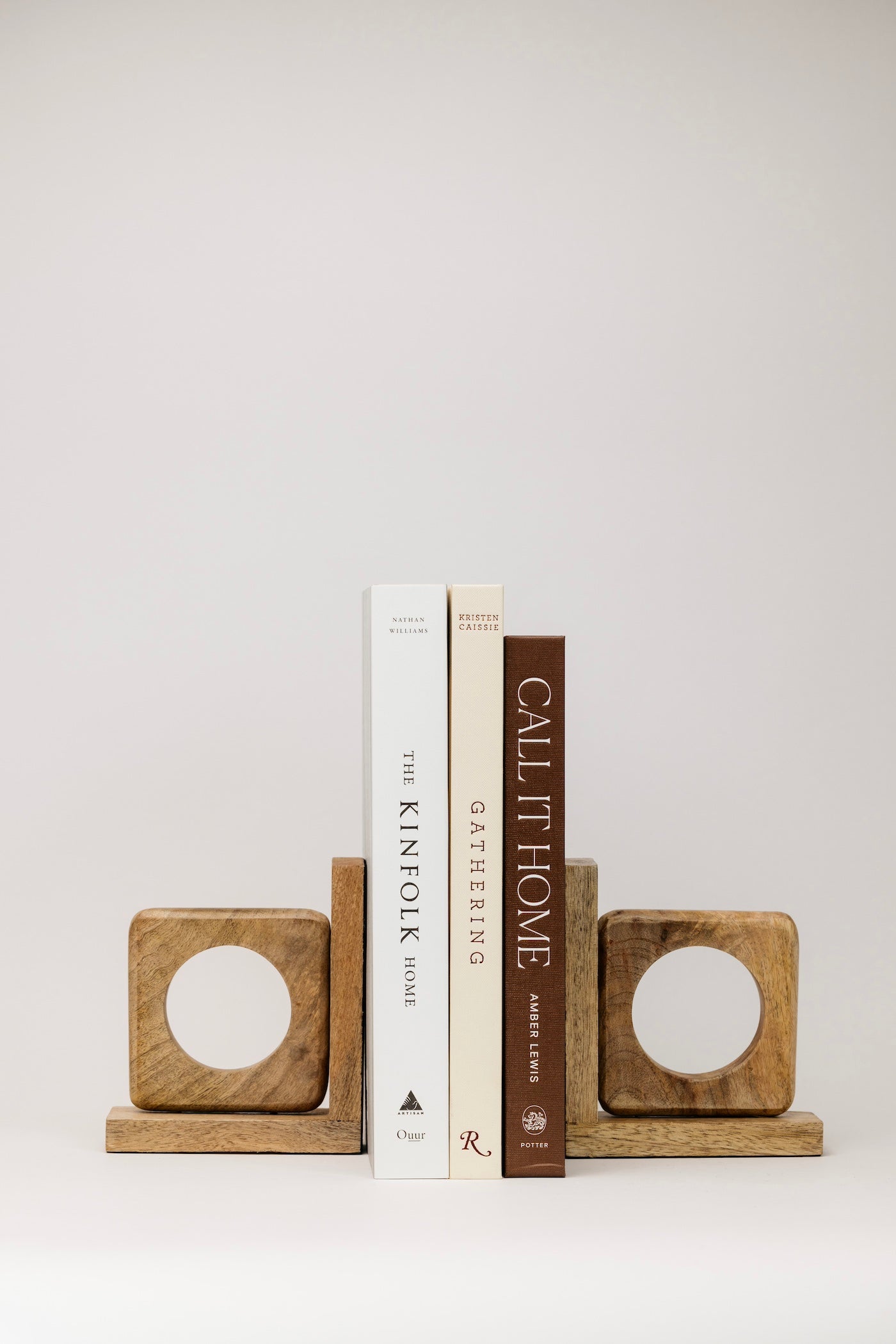 Cade Wood Bookends - Set of 2