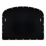 Jules Arched Scalloped Gold Mirror