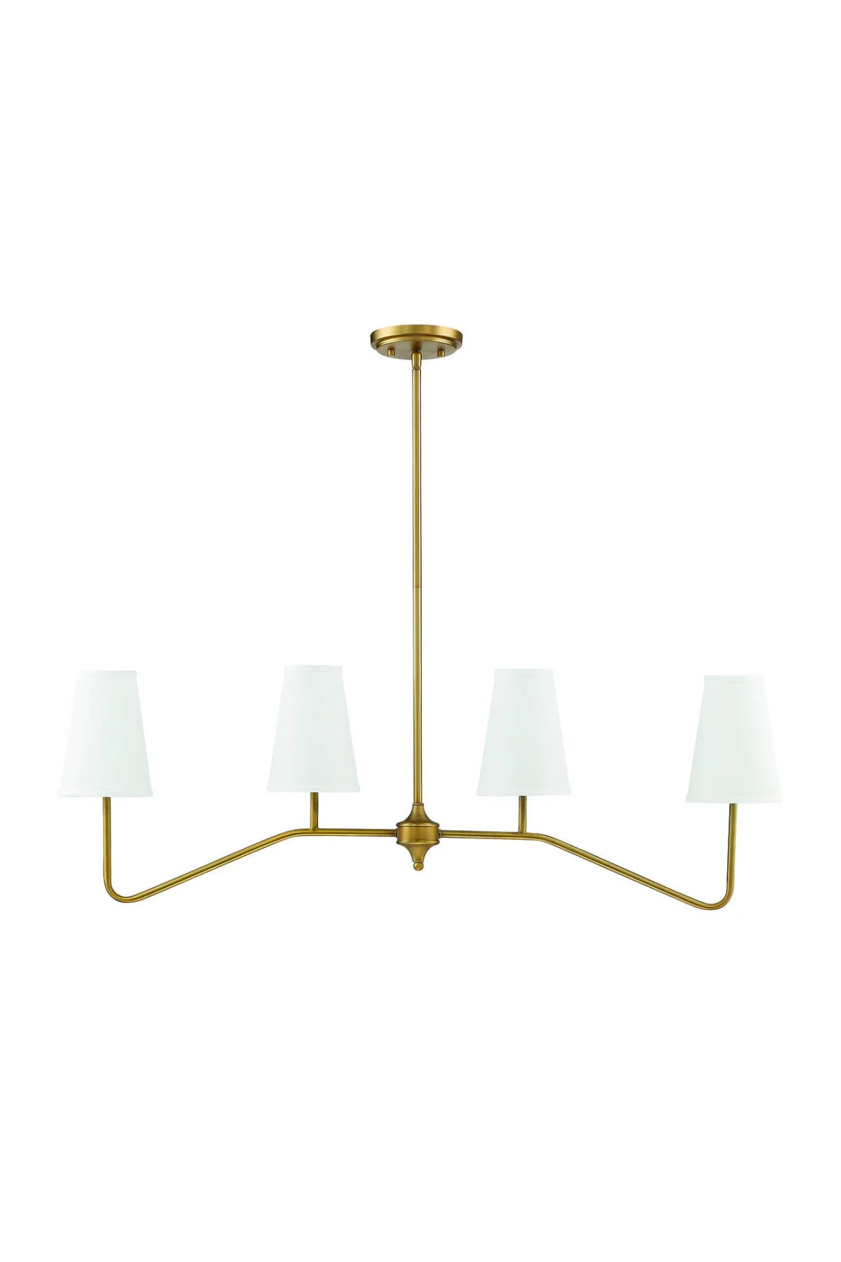 Olana Chandelier - Natural Brass