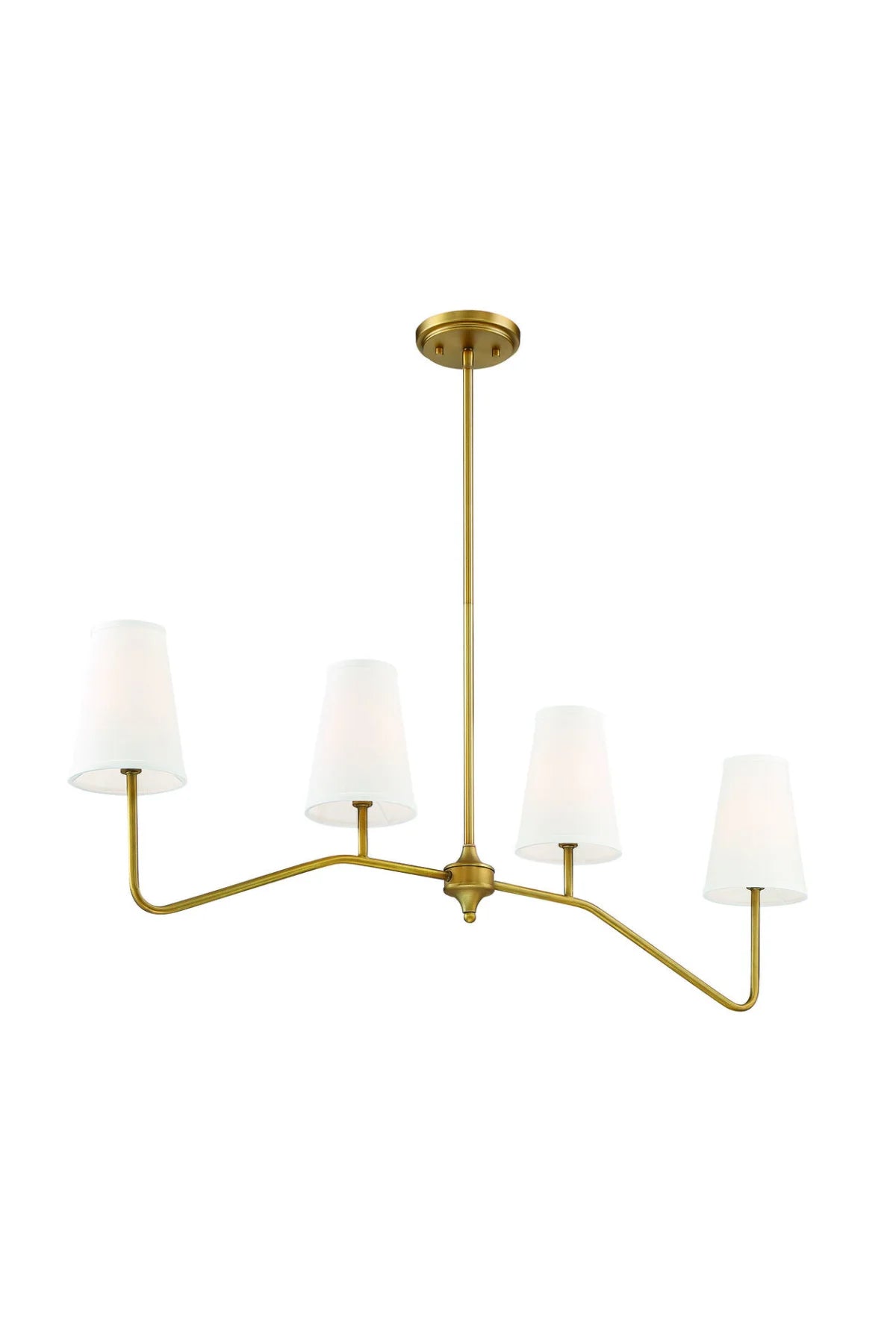 Olana Chandelier - Natural Brass