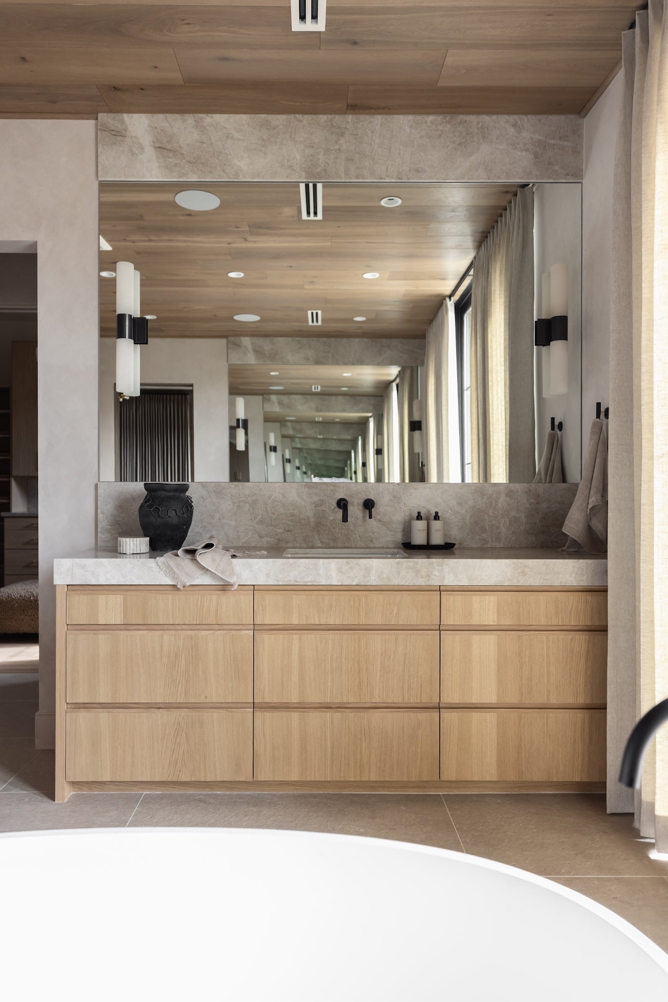 Terracotta Vase with Chain