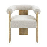 Barrel Boucle Dining Chair - 2 Colors