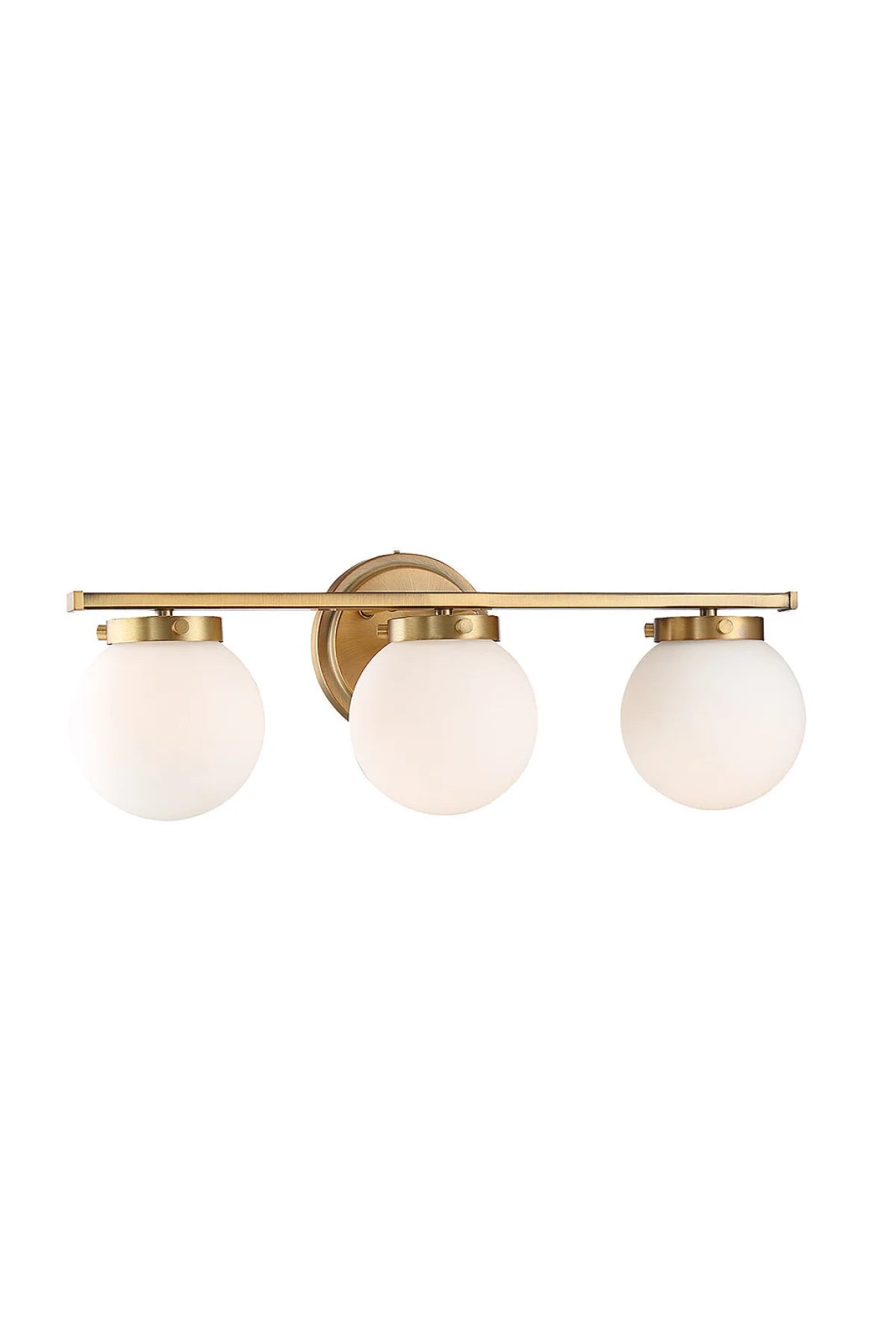 Regency Opaque Bathroom Vanity Light - Natural Brass