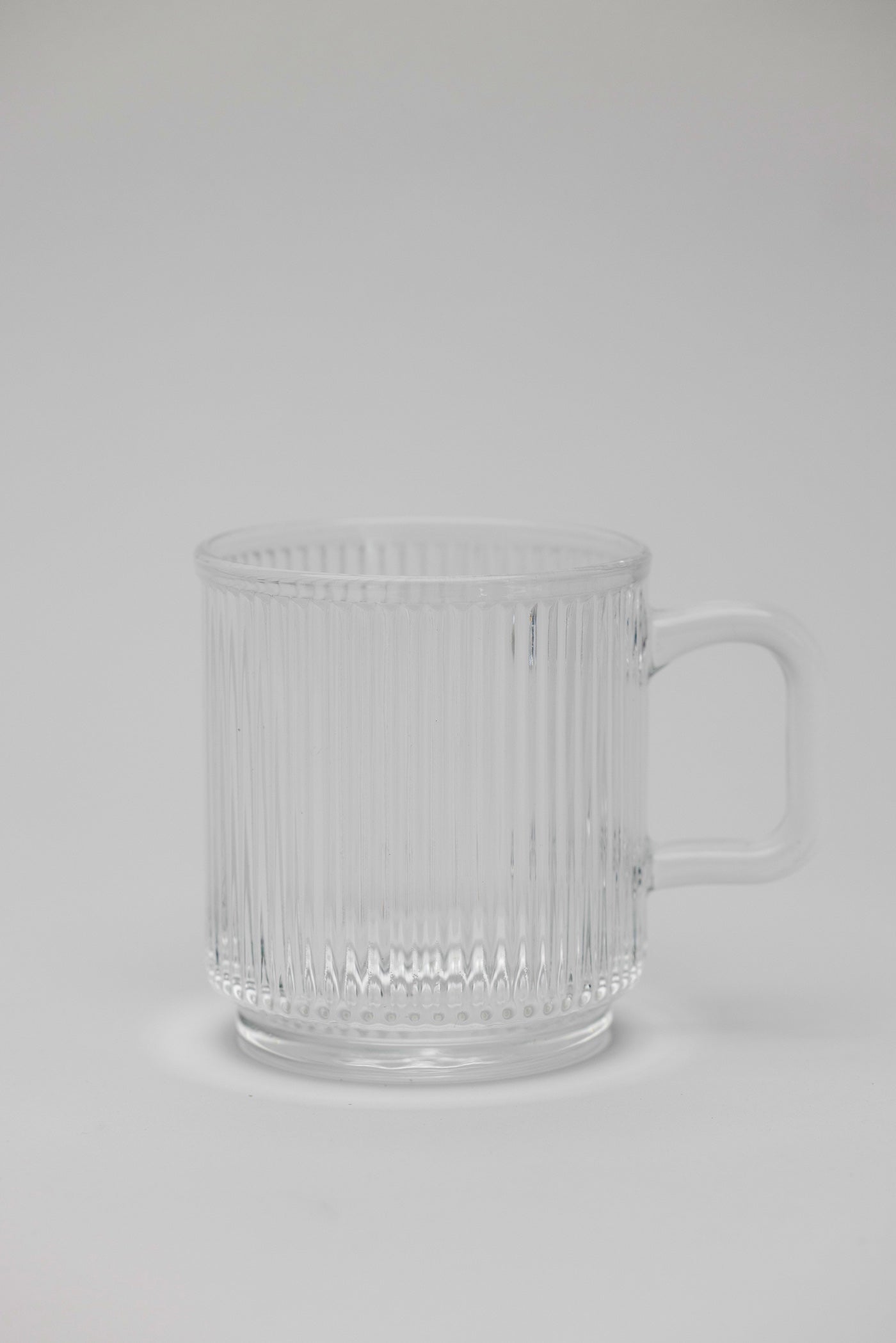 Dixon Ribbed Glass Mug - Set of 2