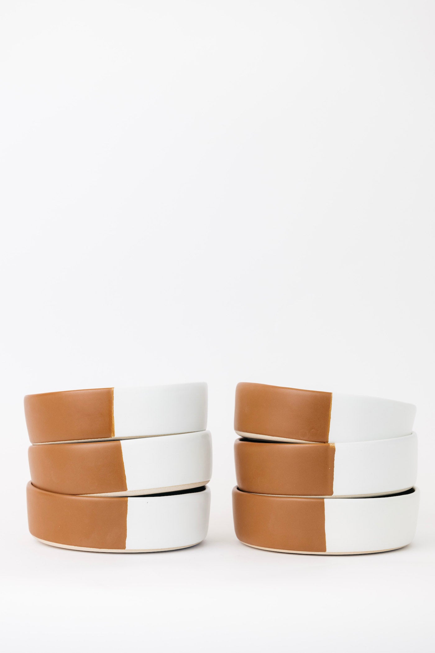 Waylon Stoneware Bowl - Brown/White - Set of 6 - THELIFESTYLEDCO Shop