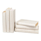 Shagreen Books - Set Of 12 - Osprey White