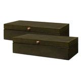 Gatsburg Shagreen Box - Leaf - Set of 2