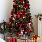 Glass Finial Ornament - Dark Red