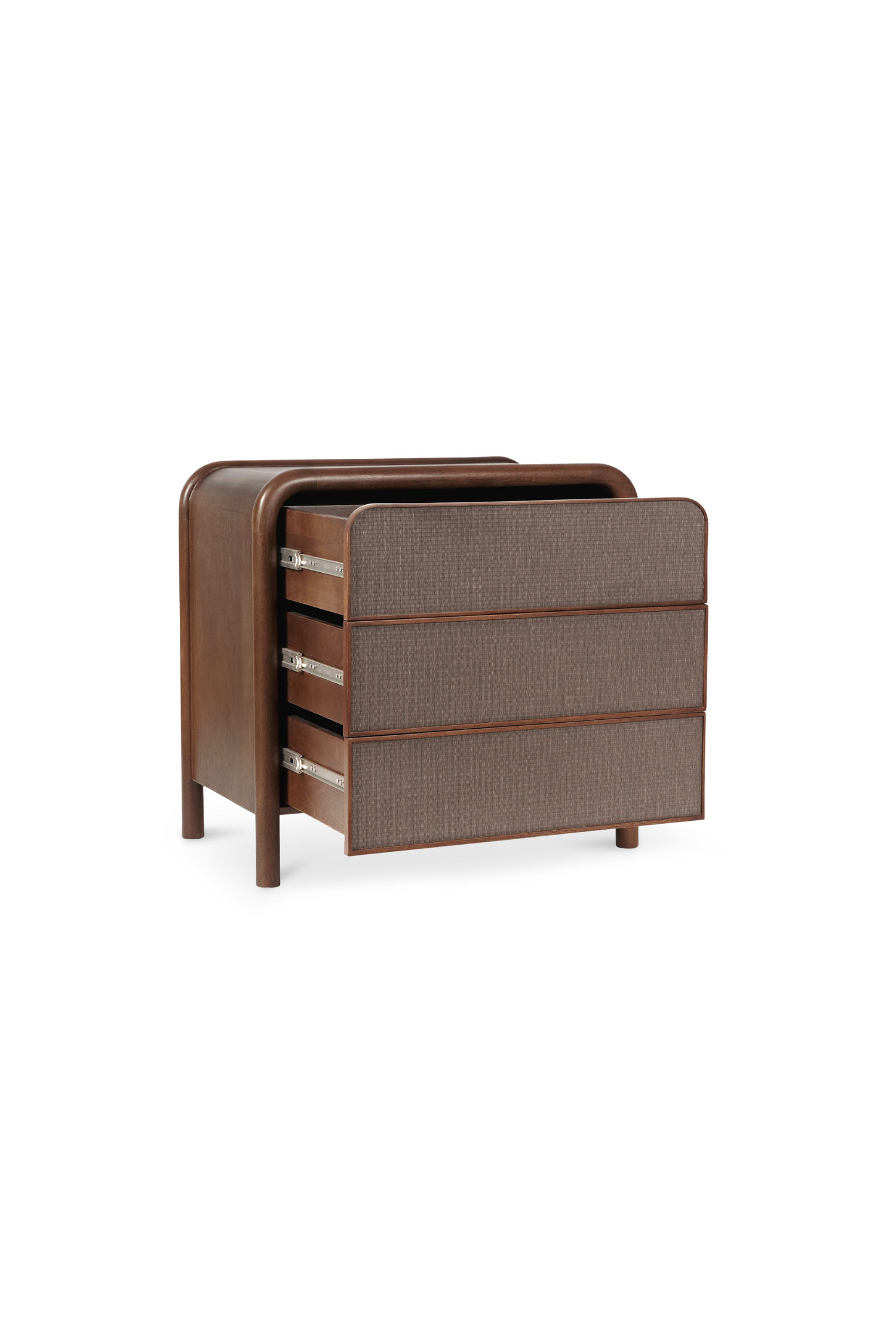 Rye 3 Drawer Nightstand - Warm Brown