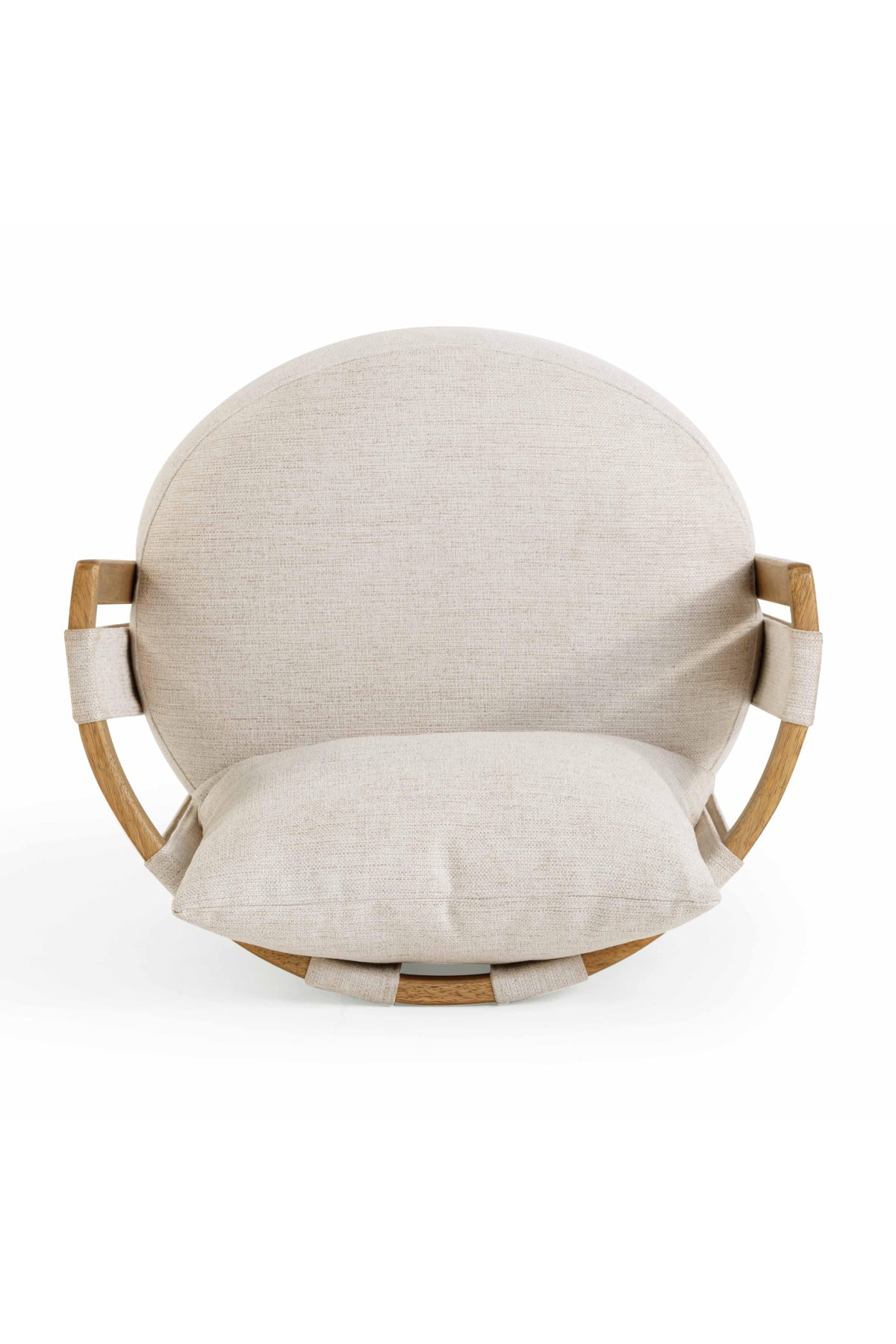 Hartlie Swivel Chair - Cream